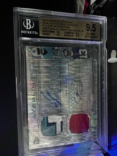 2014 Bowman Sterling Dual Autos Relic Patches Pulsar Refractors. Odell Beckham!
