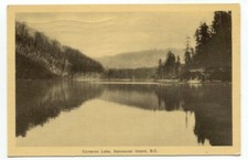 Cameron Lake Vancouver Island BC Canada c1938 Postcard