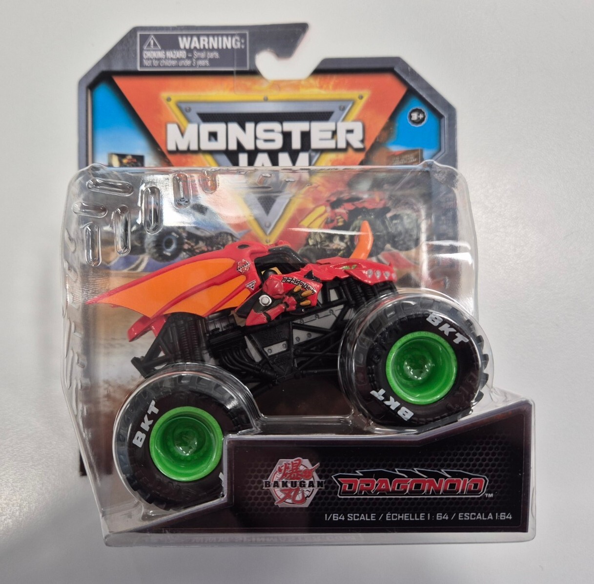 Monster Jam Bakugan Dragonoid Monster Truck Red 1:64 Scale Monster Trucks