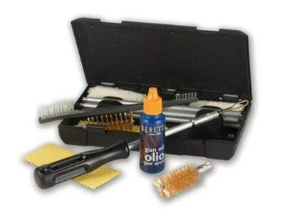 Beretta Kit Pulizia per pistola cal. 9mm 38SP 357MG manutenzione armi poligono