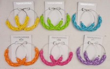 wholesale jewelry lot high quality style colorful hoop fashion earrings Y7973