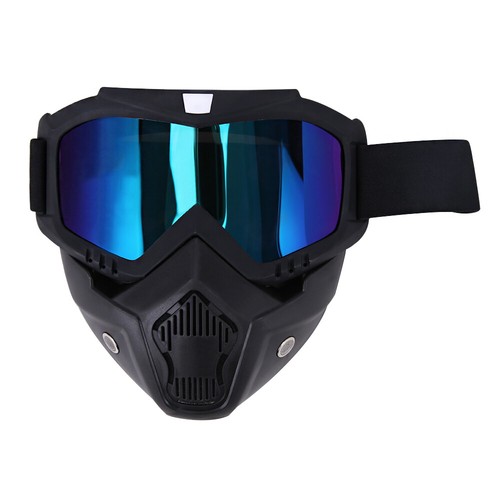 Motorcycle Helmet Full Face Mask Motocross Safety Goggles Shield Glasses-Eyewear - Picture 19 of 29