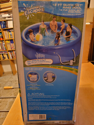 Summer Escapes Pool 12ft (366 cm x 91 cm) mit Pumpe und Filter NEU und OVP!!!