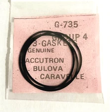 New Case Gaskets for 214 Bulova Accutron Watches