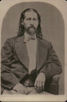 James Butler '' Wild Bill '' Hickok American Old West Scout Gambler etc - Postcard