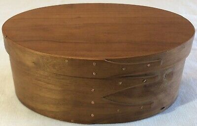 Vintage Orleans Carpenters Wood Box Oval Bentwood Shaker w Vintage Orleans Carpenters Wood Box Oval Bentwood Shaker w