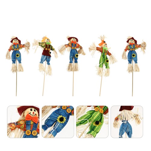 5 Pcs Pastoral Scarecrow Fall Festival Decorations Halloween Outdoor eBay