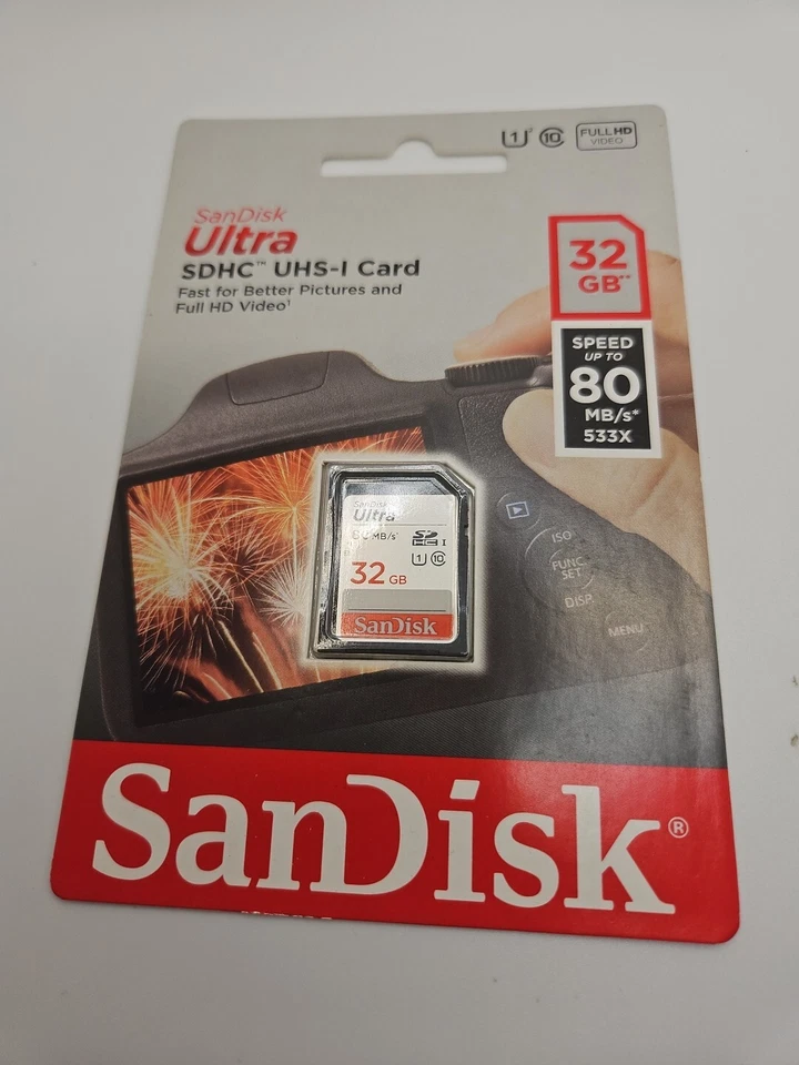 SanDisk Ultra 32GB Class 10 UHS-I SDXC New & Sealed  - Image 2 of 4