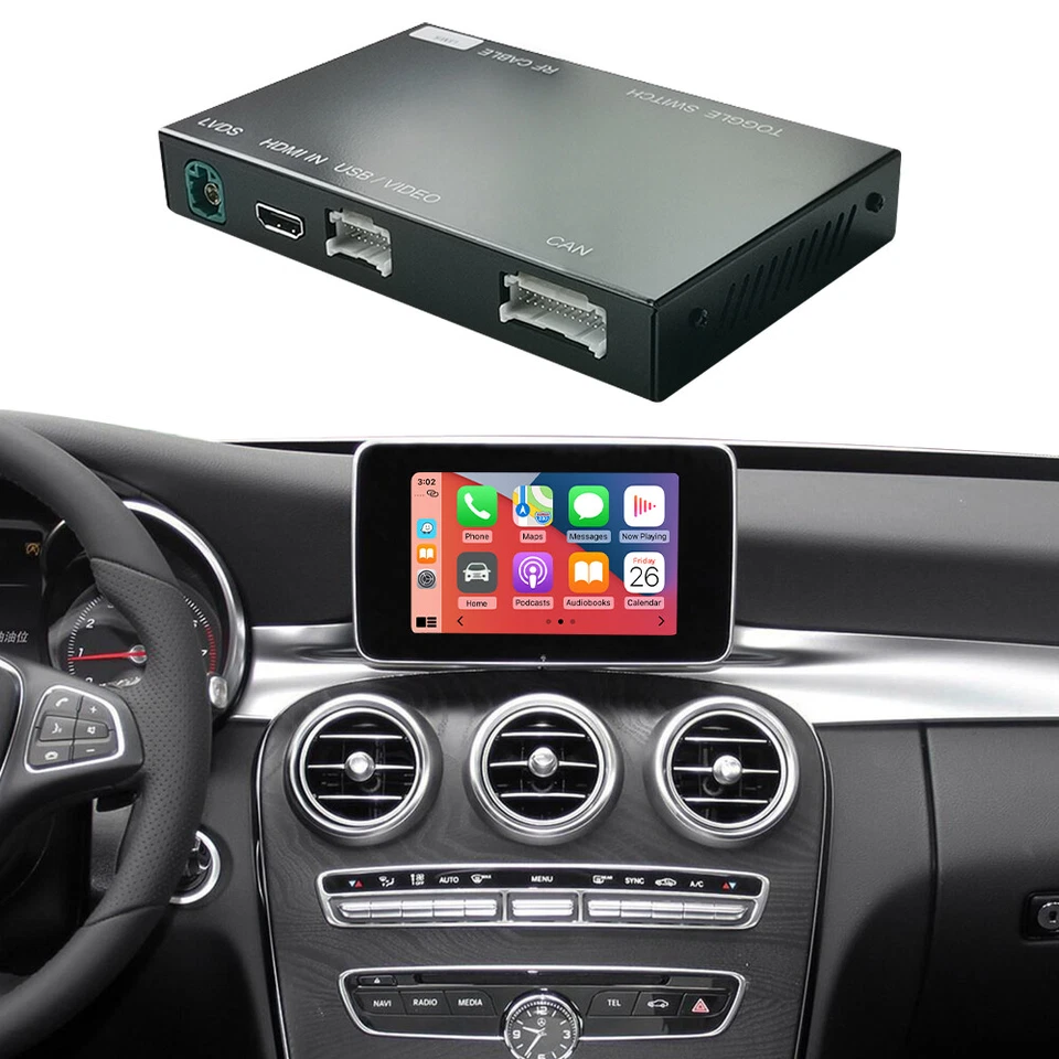 Wireless CarPlay Android Auto Interface NTG5.0 für Benz C GLC V Klasse W205 C300 - Bild 2 von 4