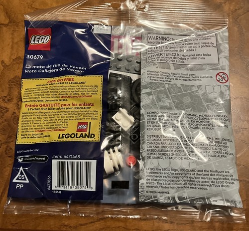 LEGO Marvel: Venom Street Bike (30679) Polybag, New and Sealed - Picture 2 of 2