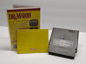 Dr. Mario NES Cartridge W/ Manual In Repo Case *WORKS*