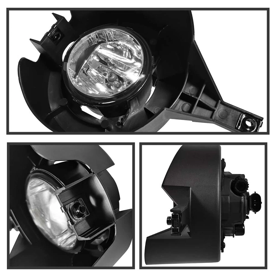 Luces antiniebla transparentes cableado + kit de interruptor para parachoques Nissan Frontier 2005-20 2016 Foto 4 de 4