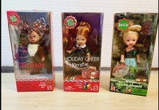 3 Barbie Kelly Club Christmas Dolls Mattel 2001 - 2003 NEW IN BOX
