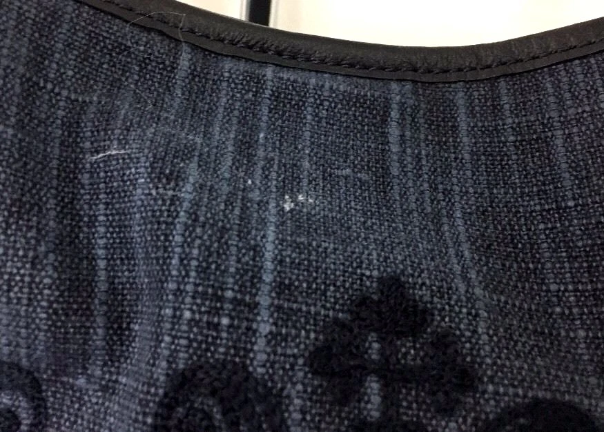 Pottery Barn Kids Navy Embroidered Diaper Bag monogram removed - Image 4 of 4