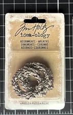 Tim Holtz Idea-ology CHRISTMAS Adornments  WREATHS