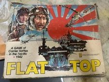 Flat Top War Game of Carrier Battles in the Pacific 1942 Avalon Hill Unpunched