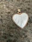 Arne Nordlie Sterling Silver heart pendant  Norway Norwegian vintage estate 2702