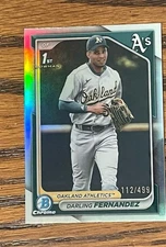 DARLING FERNANDEZ /499 2024 1st Bowman Chrome Refractor Free Ship