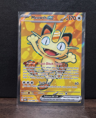 Pokemon TCG Meowth EX 107/108 Evolutions Full Art Holo Ultra Rare English 2016