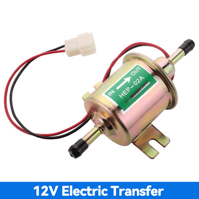 12V Universal 2.5-4 PSI Gas Diesel Inline Low Pressure Electric Fuel Pump HEP02A