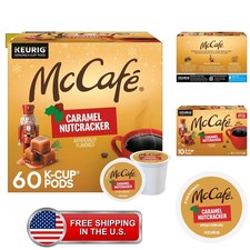 Caramel Nutcracker Flavored Coffee, K-Cup Pods, 60 Count