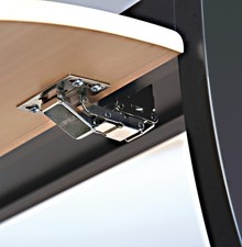 2 x Hafele Overhead Soft Close Swing Up Flap Motorhome Hinge Locker Cupboard