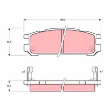 Plaquette de frein Subaru SVX