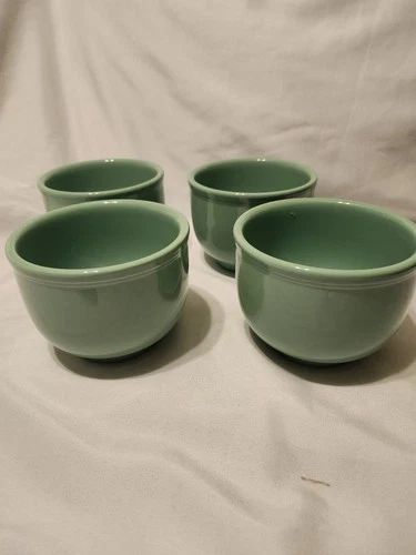 Sea Mist Chili Bowls Homer Laughlin Fiesta Ware~Set Of Four ~3.5" Tall
