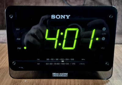 Sony Dream Machine Clock Radio ICF-C414 Dual Alarm Tested Working