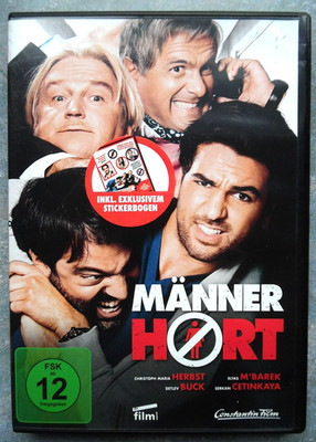 DVD - MÄNNERHORT - Komödie - mit Elyas M' Barek-Christoph Maria Herbst + Sticker