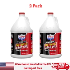 Lucas Oil 10122 Synthetic SAE 75W-140 Gear Oil - 1 Gallon, Pack of 2