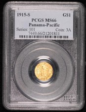 1915 S Panama PCGS MS-66 Panama-Pacific