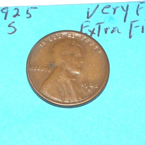 1925-S Lincoln Wheat Cent — photo from another recent sale
