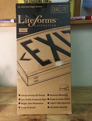 Dual-Lite Forms Collections LX EXIT Sign LXURWEI