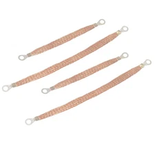 4x Engine Ground Strap Copper Cable Kit for Car Truck Firewall Engine Body Frame