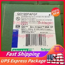 SQUARE D QO120PAFGF 20A AF/GF DUAL-FUNCTION PLUG-ON CIRCUIT BREAKER