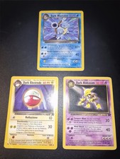 Pokemon - Lotto 3 Rare Team Rocket - Dark Blastoise - Dark Alakazam - Ita