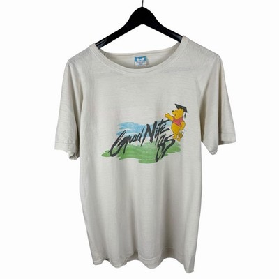 Vintage 1980s Walt Disney Winnie The Pooh Cartoon Promo White Shirt Size L