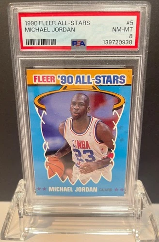 1990-91 Fleer All-Stars Michael Jordan #5 PSA 8 HOF