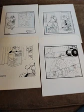 4- Original Original Comic Gags By Duck Edwing - Signed Dudley's X-rays