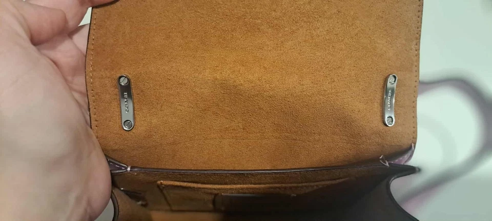 Coach Morgan Square Sequin Crossbody Lilac New - Image 4 of 4