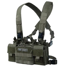 Chest Rig, MOLLE Chest Rigs Tactical Chest Rig Dangler Pouch Utility Admin Po...