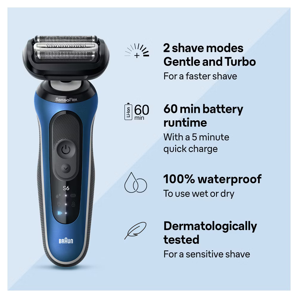 Braun Series 6-6120 Rechargeable Wet & Dry Shaver