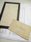 EMILE BLEMONT Autograph Signed 1908 POET PARNASSUS RIMBAUD to JULES TRUFFIER