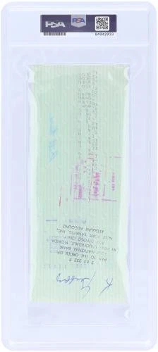 Ken Griffey Sr. New York Yankees Signed Check February 20, 1984 - PSA 84942933 - Image 2 of 2