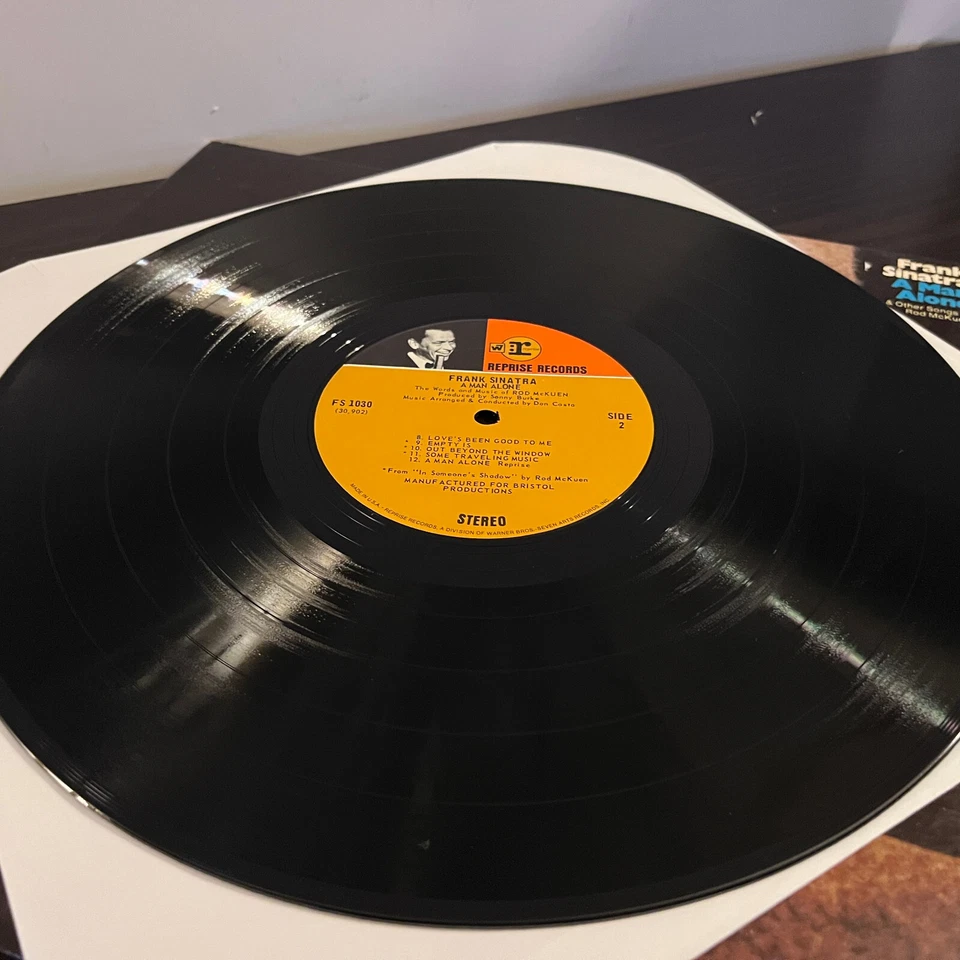 FRANK SINATRA - A Man Alone (1969) - 12" Vinyl Record LP - VG Foto 3 de 3