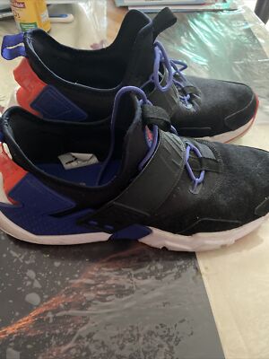 Nike Air Huarache Drift Premium Men's Shoes Black Orange AH7335-002 Size 10