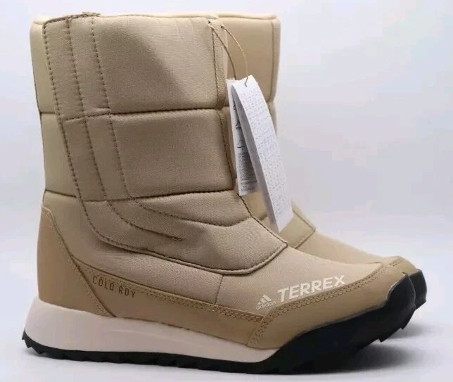 Adidas Terrex Choleah COLD.RDY FZ3006 Winter Hiking Snow Boots Beige uk 4 - Image 2 of 4