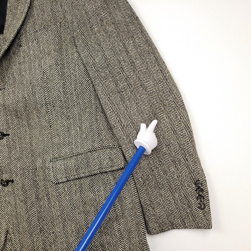 Polo Ralph Lauren Linen Silk Sport Coat 44 Tweed Blazer Jacket Herringbone Italy - Picture 7 of 20