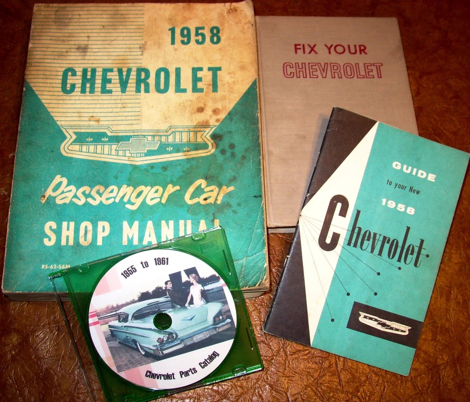 58 Chevrolet 1958 manuales y piezas Bel Air Nomad Biscayne Delray Yeoman Brookwood Foto 2 de 4